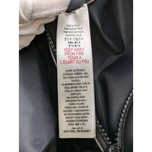 Burberry Large Jack Biker Logo Embossed Leather Backpack Black 8038261 - Picture 13 of 16